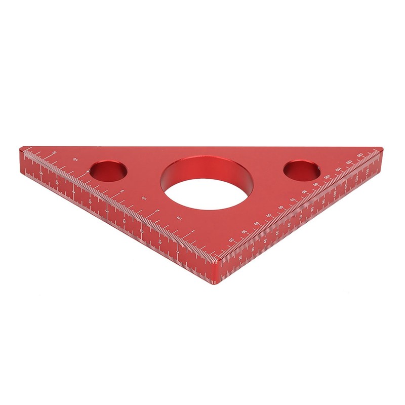Aluminum Alloy Right Angle Ruler DIY Woodworking Triangle Ruler Measuring