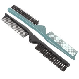 Beavorty 2 Piezas Cepillar Peine Plegable De Doble Diente Cepillos De Pelo Para Hombres Bolsillo Peine De Cerdas Peine Para Hombres Peines Para Hombres Cepillo De Aseo Modelado Niño