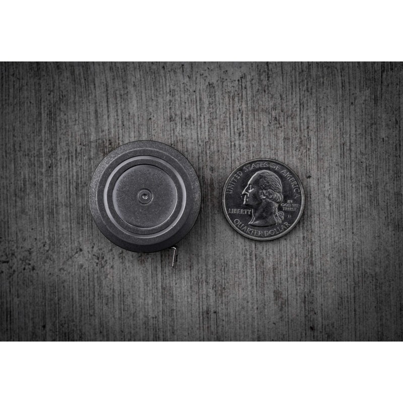 TEC Accessories Ti-Tape Titanium Retractable Mini Tape Measure (Stonewashed Finish)