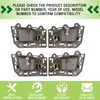 omoZone 4pcs Interior Door Handle Front/Rear Left and Right Side