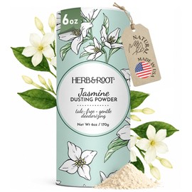 Herb  Root Polvos de Jazmín Sin Talco Con Arrurruz Y Avena Calmantes, Desodorantes Y Refrescantes para Pies Y Calzado.                                