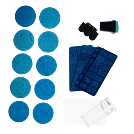 IWOWHERO 13pcs Nail Art Stamping Plates Set Creative Templates for Nail Beauty for Manicure Shops Salons Patterns for Unique Designs