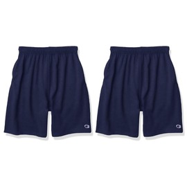 Champion Boys' Jersey Pocket Shorts, Comfortable Athletic Shorts with Elastic Waistband, Navy, X-Large