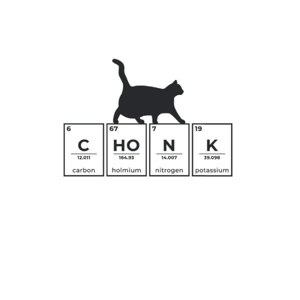 Chonk Cat Notebook: Chonk Scale Cat Meme Memes Retro /