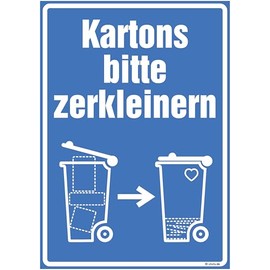 immi 1 x caretaker sticker DIN A4 (cartons please crush)