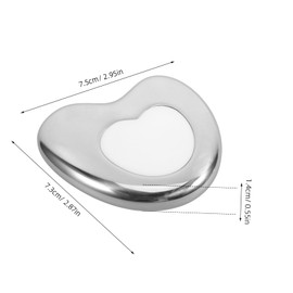 VICASKY Scraping Board Wrinkles Heated Sticker Applicator Facial Cleanser Brush Jaw Exerciser Instant Scalp Cooling Razor Heart Mask Vacuum Lashes Starter Lift Stainless Steel Silver