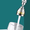 Faucet Sprayer Attachment, 360 Degree Rotatable Splashs Proof Metal Faucet