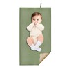 BEWDIO Sage Green Diaper Changing Pad for Baby, Portable Baby