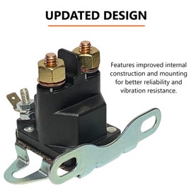 Genuine OEM Replacement Starter Solenoid for Bad Boy Zero Turn Lawn Mowers – ZT, CZT, MZ Lawnmowers 108-5349-00 – Compatible with Kohler 7000 Series Parts & Accessories – 12VDC, 200A – Updated Design