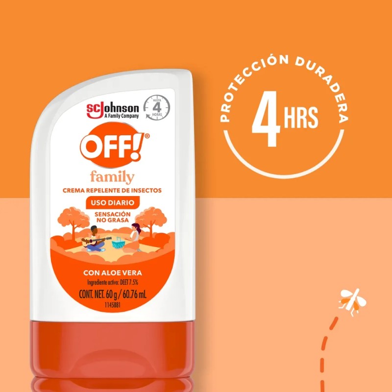 Repelente de Mosquitos en Crema OFF Family 60g
