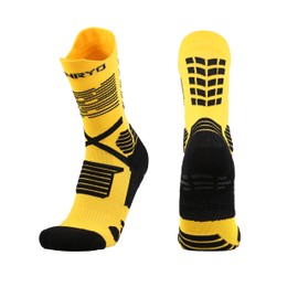 Funryo Unisex Grip Socks Soccer,Tire Anti-Slip Silicone Sports Tire Socks For Football Team, Comfortable,Soft And Elastic Soccer Matching Sock For Adult Training,Fits Us Men's 7 To 9.
