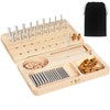 Wooden Pegboard for Finger Dexterity, 36-Hole Hand Therapy Peg Board