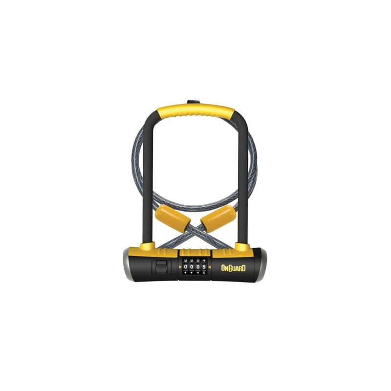 Onguard Akita Non-Coil Cable Lock with Key, White