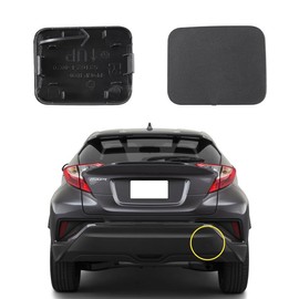 Goholy Car Rear Bumper Tow Hook Cover Compatible with Toyota C-HR CHR 2017 2018 2019 2020 Trailer Cover Cap 52162-F4020 Towing Eye Cap Matte Black Right Passenger Side