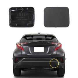 Goholy Car Rear Bumper Tow Hook Cover Compatible with Toyota C-HR CHR 2017 2018 2019 2020 Trailer Cover Cap 52162-F4020 Towing Eye Cap Matte Black Right Passenger Side