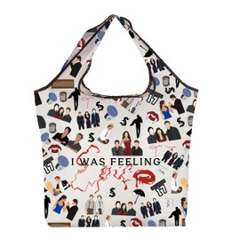 AKTAP Vampire Gift TV Show Character Foldable Reusable Shopping Bag I was Feel Vampire TV Show Merch for D&S Brother Fan (TB, I was feel F TB-HT)