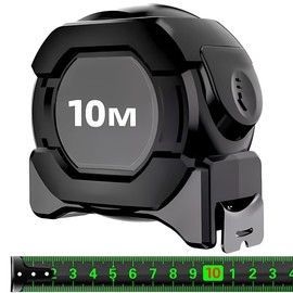 Cinta Mtrica 10m Cinta Autoblocante Flexmetro de Acero Fluorescente Flexmetro Gripper Fcil de Leer Escala Mtrica para Diseadores Arquitectos y...     