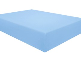NTBAY Twin Fitted Sheet Only - Brushed Microfiber Deep Pocket Fitted Sheet - Soft, Wrinkle-Free, Fade-Resistant, Stain-Resistant, Hotel Quality Fitted Bed Sheet, Sky Blue