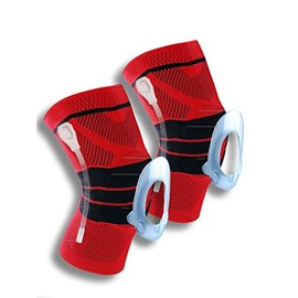 PAR de Rodilleras Deportivas de Gel, de Compresión y Soporte para Pierna de Compresión Acolchada con Gel. Brinda Estructura de Soporte para...        
