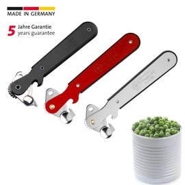 Westmark Hebeldosenöffner, mit Kapselheber, Länge: 16,2 cm, Stahl, Columbus, Farbig sortiert: Schwarz/Rot/Silber, 10252270
