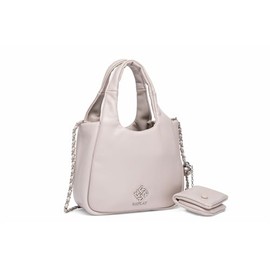 Replay Women's Shoulder Bag with Chain Detail, Lt Grey 020