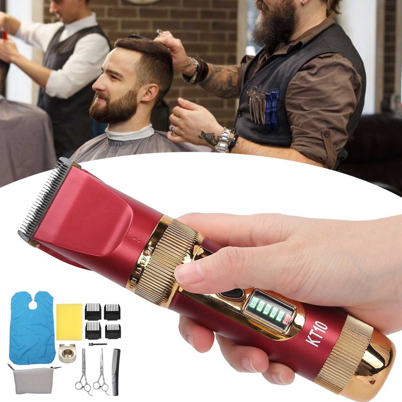 Hair Clipper Kit Rechargeable Men Hair Trimmer Barber Cutter for