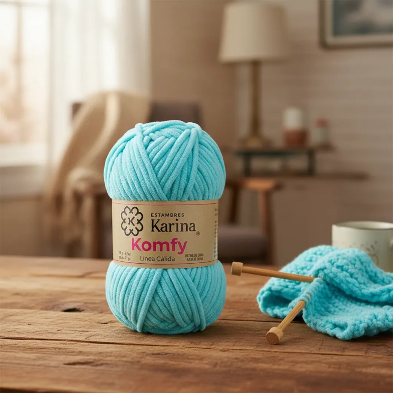 Estambre Afelpado Komfy Ovillo De 100grs C/u Estambres Erika