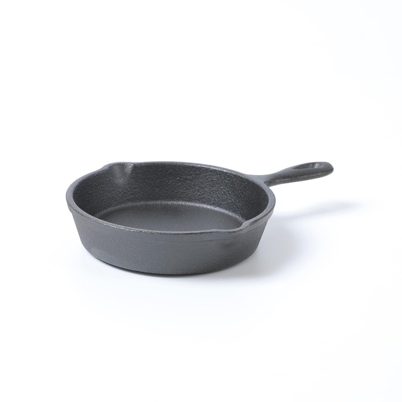 HAWOK Dia.3.9 inch Pre seasoned Cast Iron Mini Skillet set
