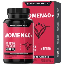 Beyond Vitamins Women Biotina Inositol Colágeno Isoflavonas Soya Probióticos Activos Fórmula Precisa Cápsulas Vegetales Vcaps Caps