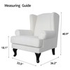 Easy-Going Stretch Wingback Chair Sofa Slipcover 2-Piece Sofa Cover Furniture