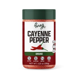 Pereg Cayenne Pepper Powder (4.25 Oz) - Spicy Red Chilli Seasoning - Ground Hot Chilli Flakes - Non-GMO, Gluten Free, All Natural, Non-Irradiated