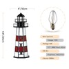 HomeBeauty A0016 Tiffany Lighthouse Lamp Stained Glass Accent Table lamp