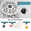6-Setting Shower Head with Handheld, JDO High Pressure Hand held