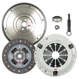 ClutchMax Performance Stage 1 Clutch Kit with Flywheel Compatible with 1989 1990 1991 Honda Civic 89-91 Honda CRX D15 D16 (CP08012HDFW-ST1)