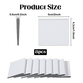 8 Pcs Door Corner Seals, Self-Adhesive Door Weather Stripping Doors Frame Seal Strip Bottom Wedge Exterior Doors Gaps Seal Draft Stopper for Weather Protection Isolation of Noise (White)