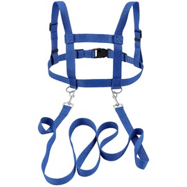 Horse Lead for Playing for Children, Blue Horse Harness for Children, Children's Lead Outdoor Toy for Role Play, Adjustable Horse Harness for Boys and Girls, Ideal for Skiing and Family