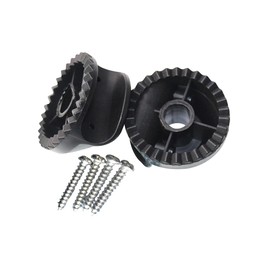 SEIWEI 2 Pack Plastic Garden Swing Fittings Outdoor Swing Frame Accessories Swing Chair Canopy Bracket Replacement Parts Black (Canopy Accessories)