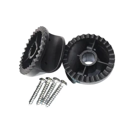SEIWEI 2 Pack Plastic Garden Swing Fittings Outdoor Swing Frame Accessories Swing Chair Canopy Bracket Replacement Parts Black (Canopy Accessories)