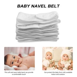 COHEALI Belly Protection Band Pack of 6 Newborn Umbilical Hernia Care Bands Infant Navel Belly Tie Belly Wrap Breathable Organic Cotton Warm Umbilical Cords