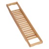Bamboo Bathtub Tray Simple Durable Bathtub Rack Book Wine Holder