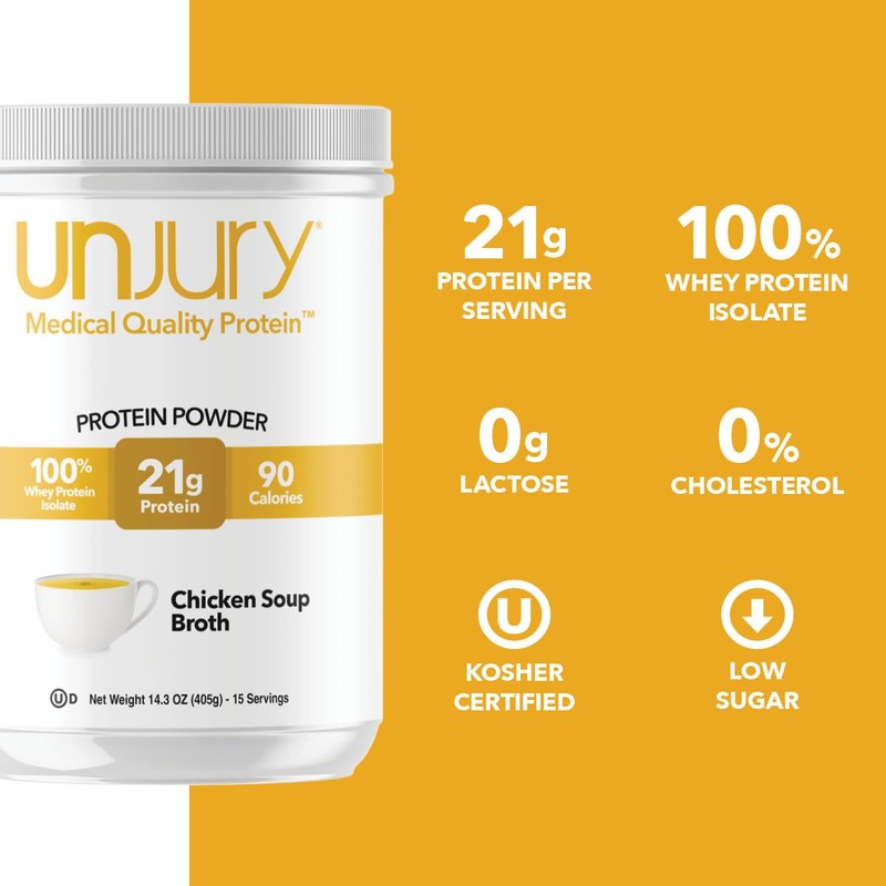 Unjury Whey Protein Powder | Chicken Soup Flavored High Protein
