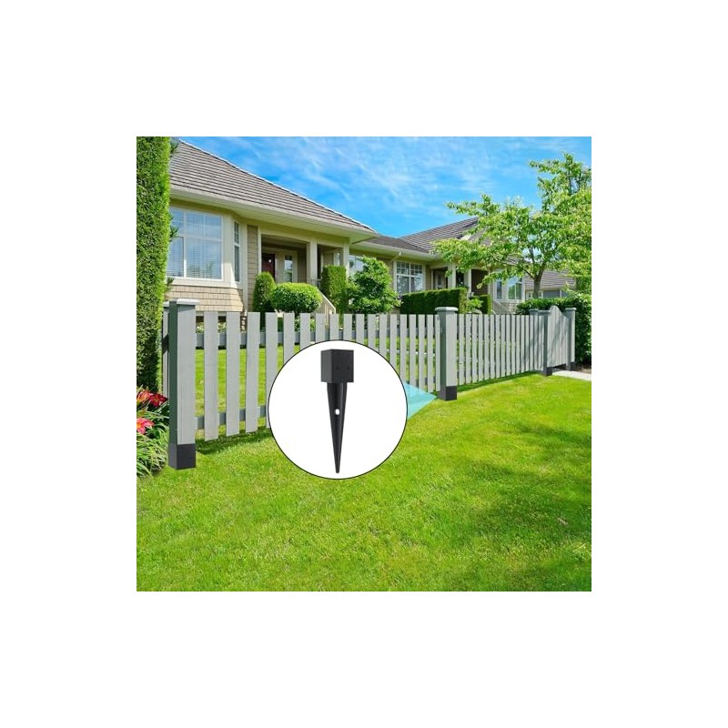 1 Pcs 4x4 Fence Post Anchor Ground Spike 16"(Inner Size