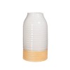 Sass & Belle Rustic White Half Glazed Vase