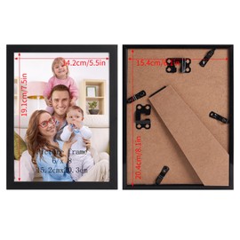 Giftgarden 6x8 Picture Frame Black, 6 by 8 Thin Photo Frame for Wall Tabletop Display, Single