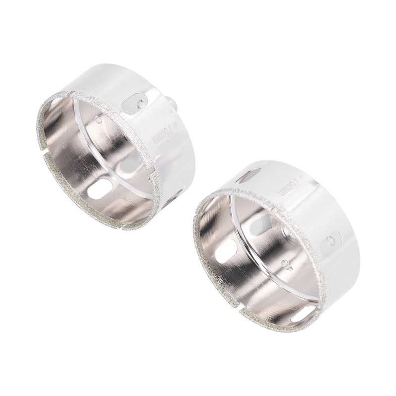 2 Pcs Hole Saw Drill Bit Coating Uniformity Wearproof Incision