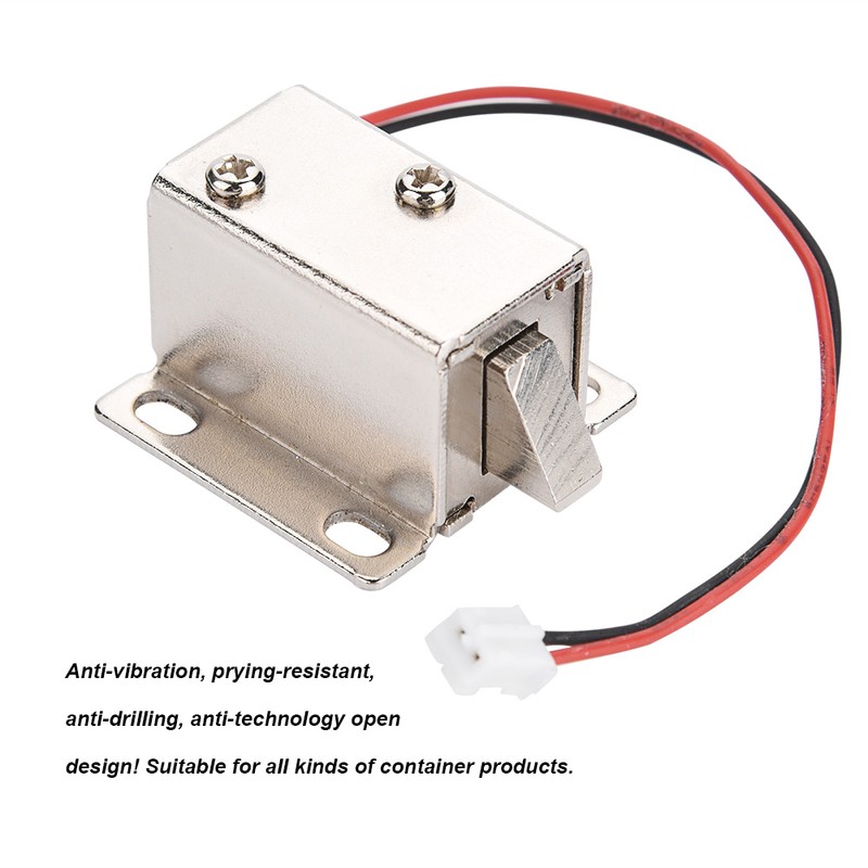 Solenoid Electromagnetic Electric Lock Access Control for Door Cabinet Drawer