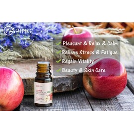 Apple & Cherry Essential Oils - 100% Pure Organic Natural Plant Oils for Diffuser, Aromatherapy, Spa, Massage, Yoga, Perfume, Body - 2x10ML