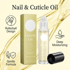 Aceite para Cutículas en Roll-on 10 ml, Líquido Hidratante para el Cuidado de Uñas Secas y Quebradizas, Fortalece las Uñas, Ideal para Viajes
