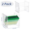 2 x Plastic Tea Box, Tea Storage, Stackable, Clear Tea