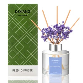 Elegant Eucalyptus Reed Diffuser Set - 3.38 fl oz (100ml) Essential Oil with 6 Reed Sticks | Home & Bathroom Decor